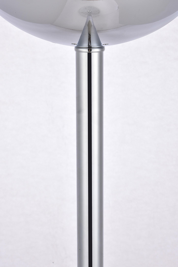 Elegant LED Floor Lamp - Chrome/Glass Matte (LD6148C)