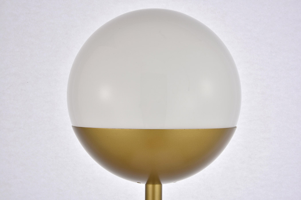 Elegant LED Floor Lamp - Brass/Glass Matte (LD6150BR)