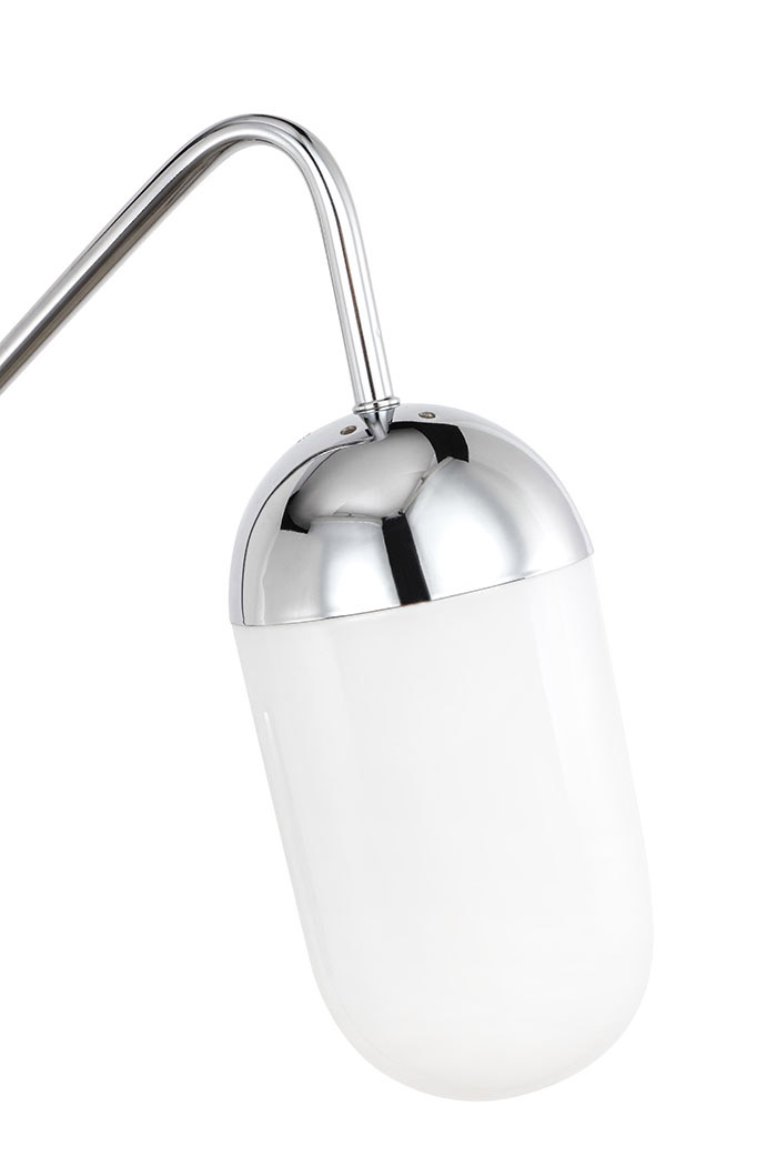 Elegant Wall Sconce - Chrome/Matte Glass (LD6177C)
