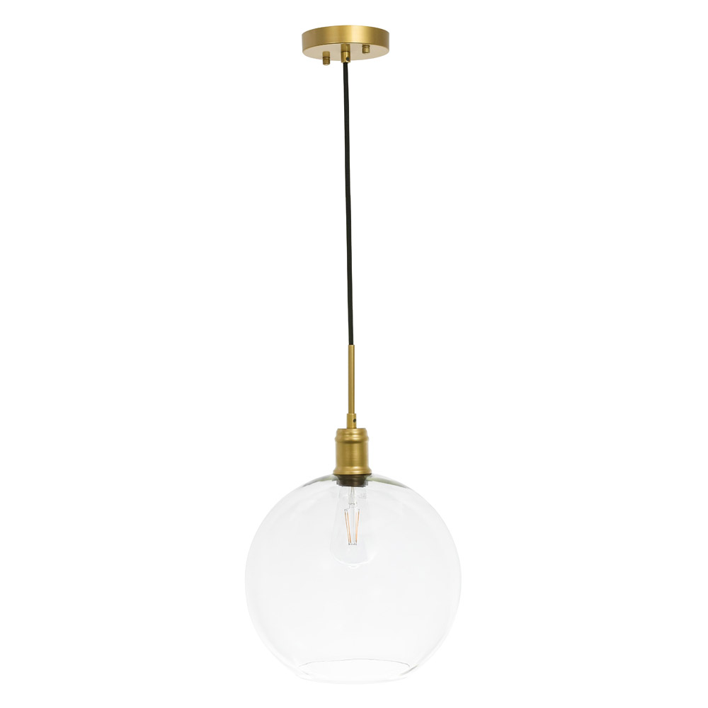 Elegant Pendant Light - Brass, L 12.5" (LD6209BR)