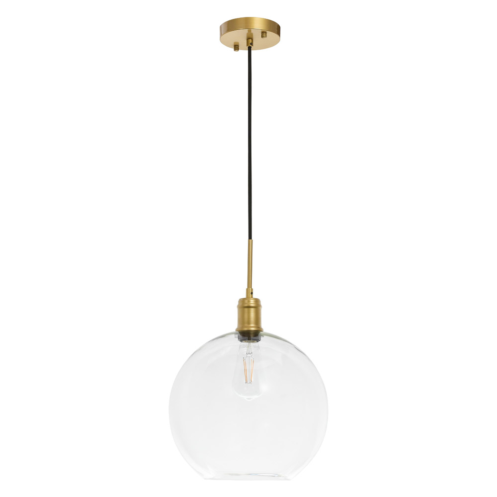 Elegant Pendant Light - Brass, L 12.5" (LD6209BR)