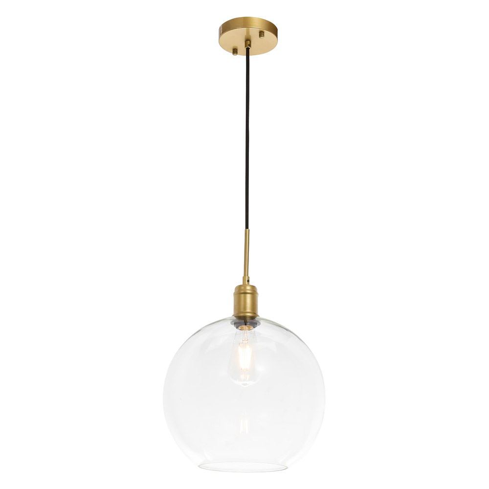 Elegant Pendant Light - Brass, L 12.5" (LD6209BR)