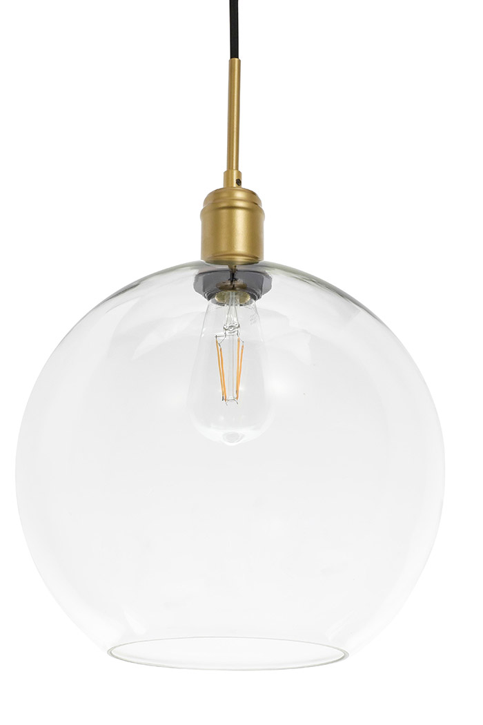 Elegant Pendant Light - Brass, L 12.5" (LD6209BR)