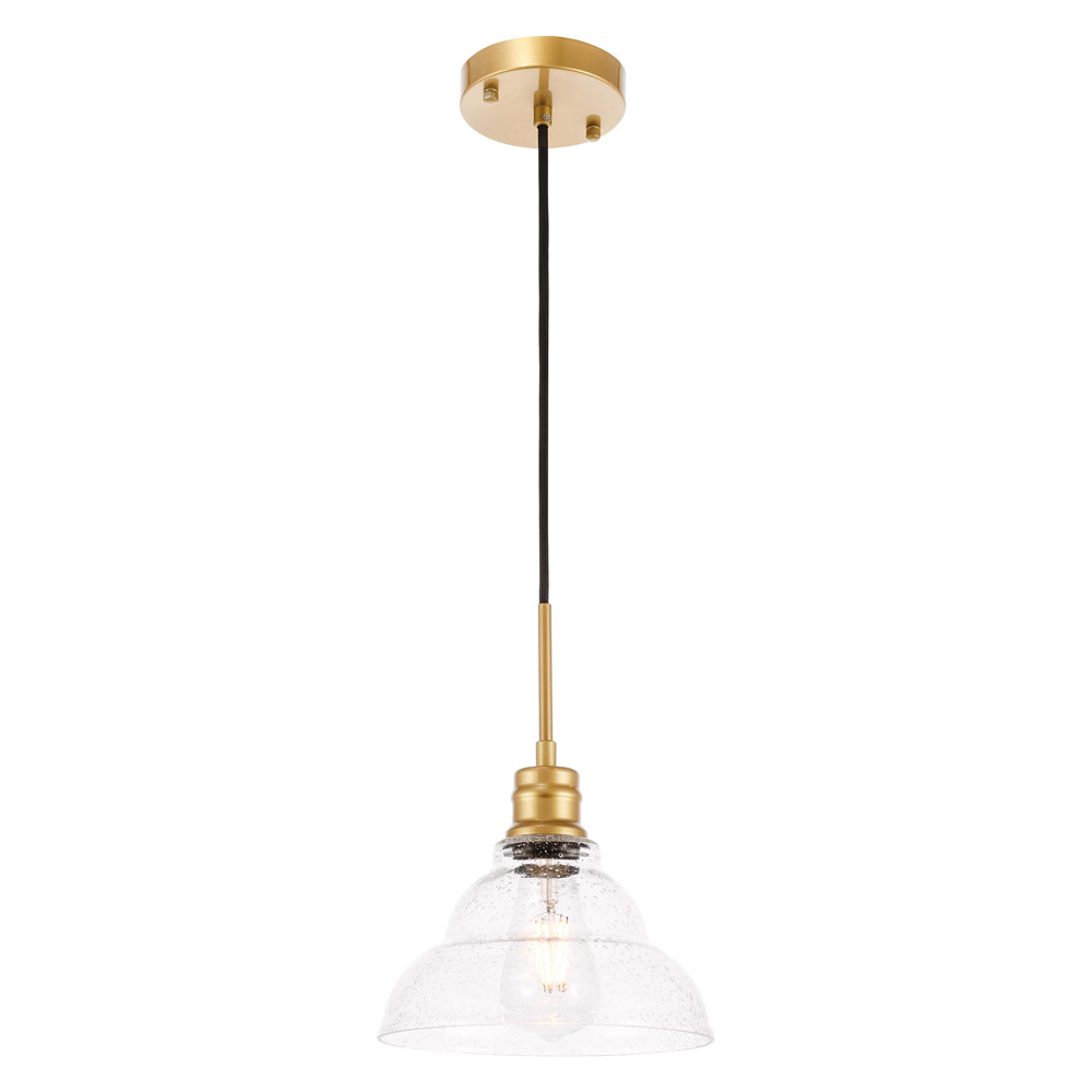 Elegant Pendant Light - Brass, L 8.5" (LD6218BR)