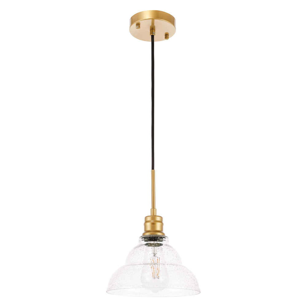 Elegant Pendant Light - Brass, L 8.5" (LD6218BR)