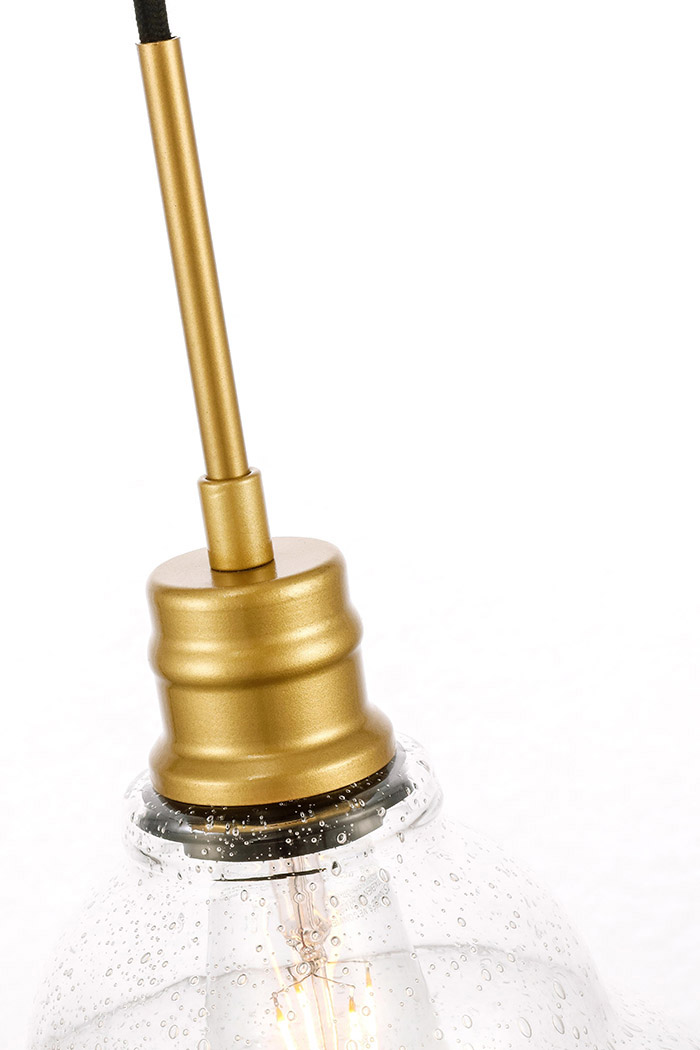 Elegant Pendant Light - Brass, L 8.5" (LD6218BR)