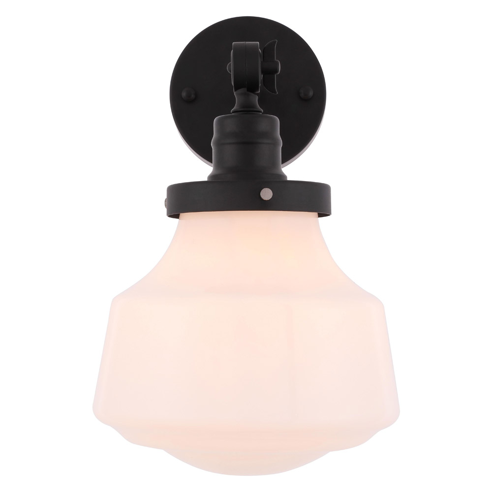 Elegant Wall Sconce - Black/Matte Glass (LD6237BK)
