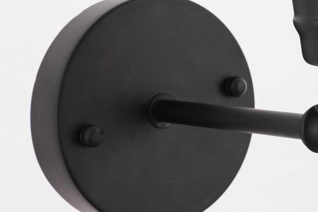 Elegant Wall Sconce - Black/Matte Glass (LD6237BK)