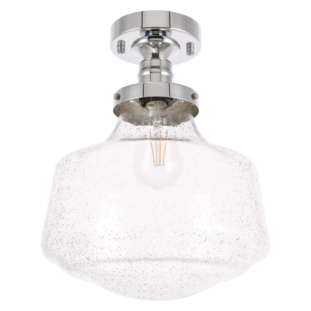 Elegant Flush Mount Light - Chrome, L 11" (LD6241C)