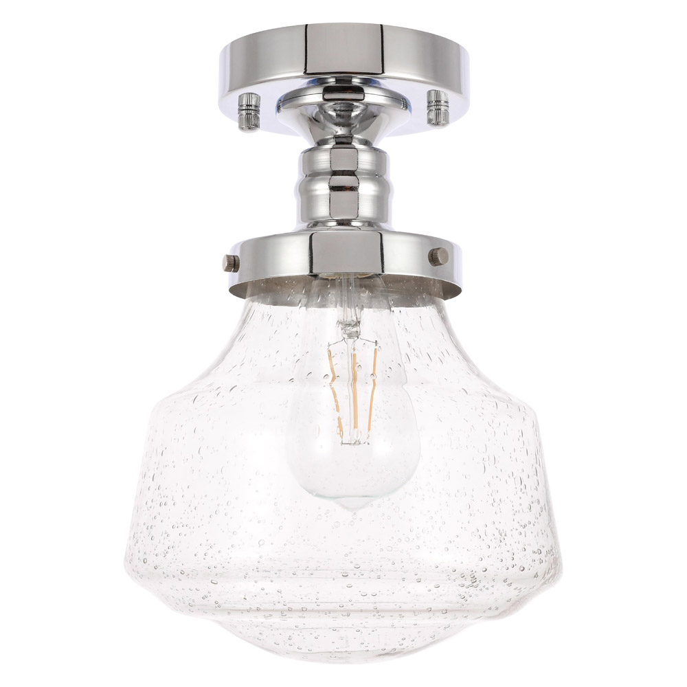 Elegant Flush Mount Light - Chrome, L 8" (LD6247C)