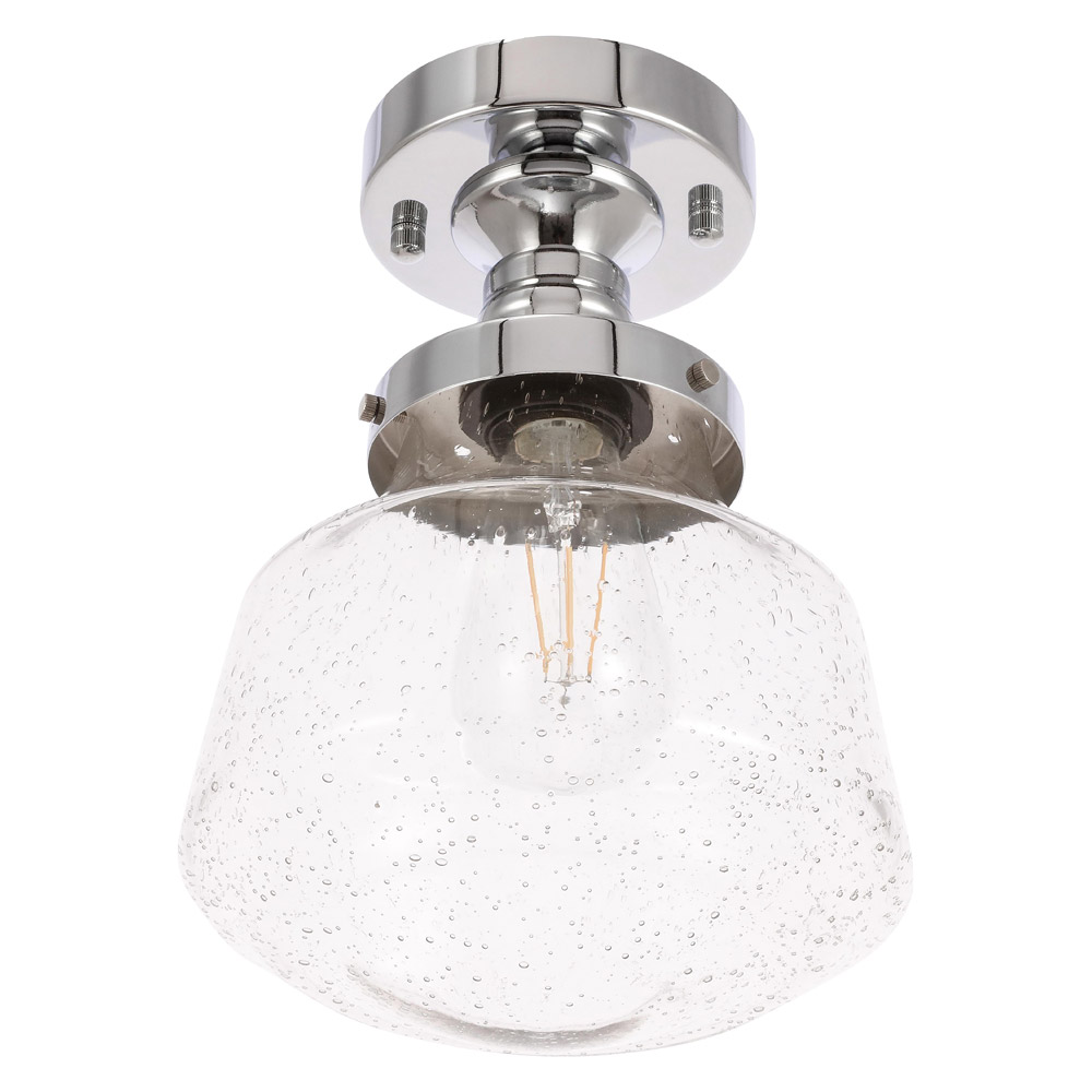 Elegant Flush Mount Light - Chrome, L 8" (LD6247C)