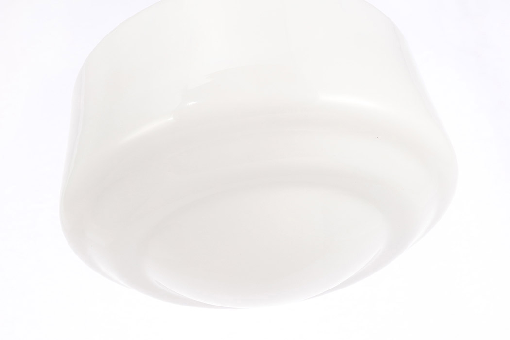 Elegant Flush Mount Light - Black/Glass Matte, L 8" (LD6249BK)