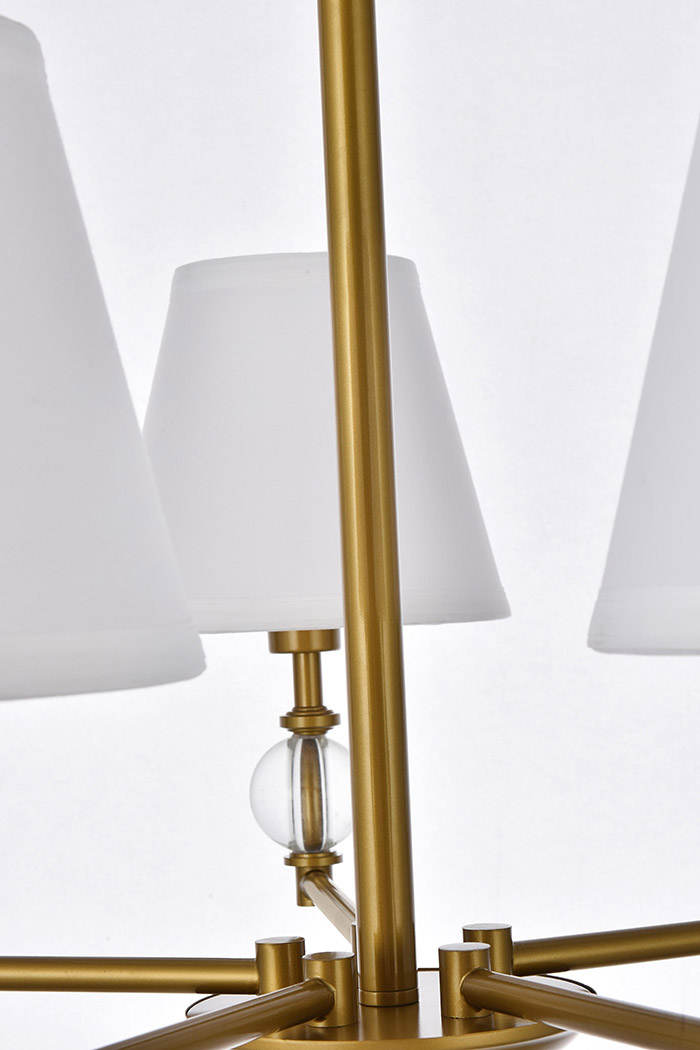 Elegant Bethany 5 Lights Pendant - Brass (LD7024D25BR)
