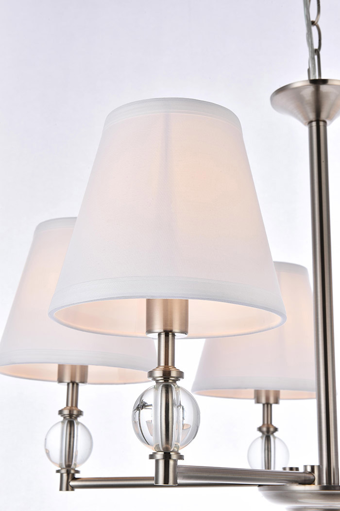 Elegant Bethany 5 Lights Pendant - Satin Nickel (LD7024D25SN)