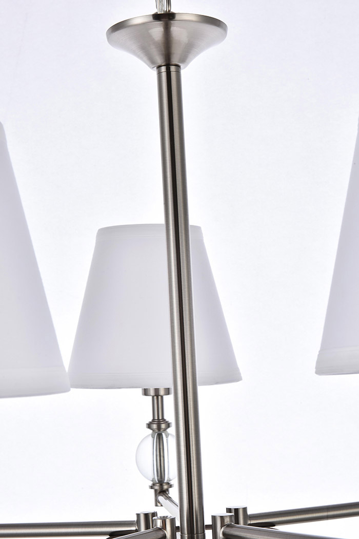 Elegant Bethany 5 Lights Pendant - Satin Nickel (LD7024D25SN)