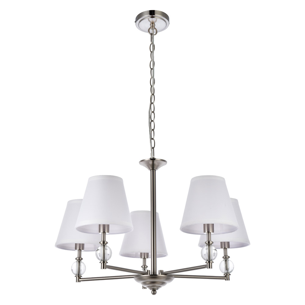 Elegant Bethany 5 Lights Pendant - Satin Nickel (LD7024D25SN)