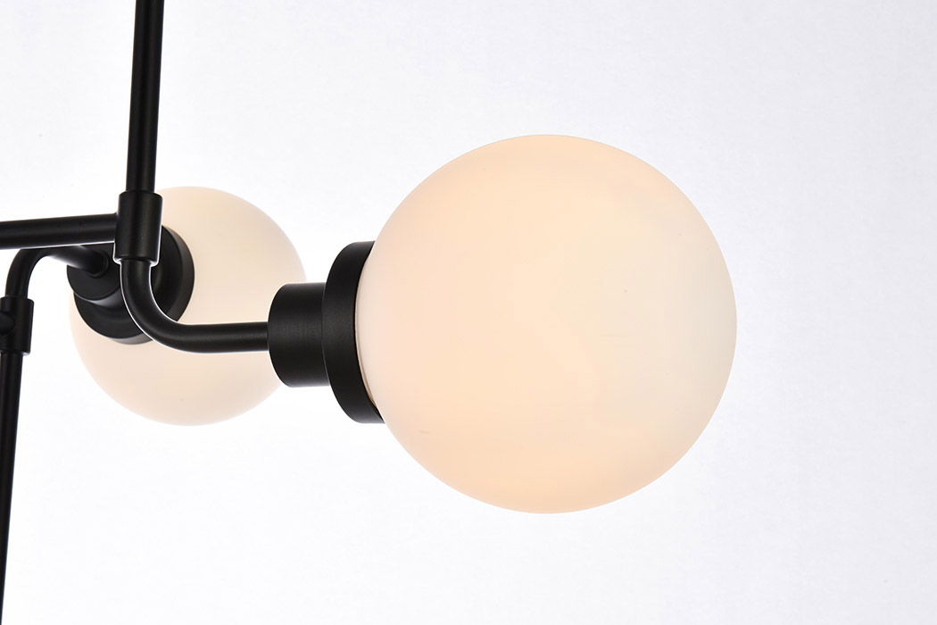 Elegant Hanson 8 Lights Pendant - Black (LD7038D36BK)