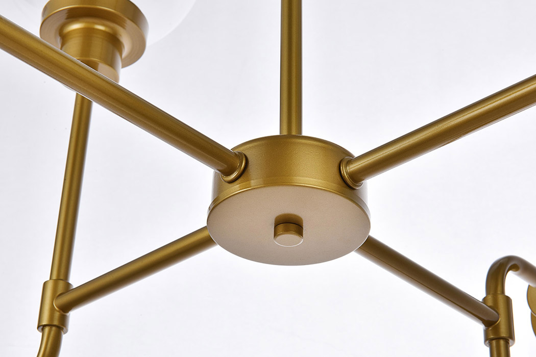 Elegant Hanson 8 Lights Pendant - Satin Nickel (LD7038D36BRB)