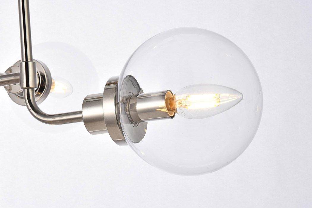 Elegant Hanson 8 Lights Pendant - Polished Nickel (LD7039D36PN)