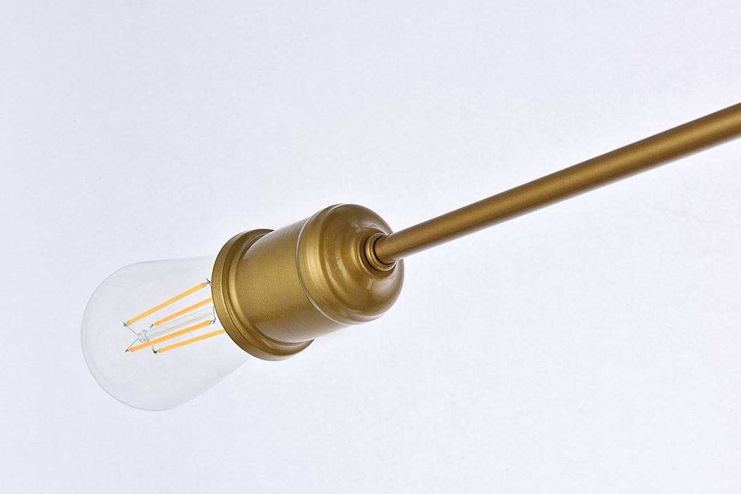 Elegant Xavier 4 Lights Flush Mount - Brass (LD7050F26BR)