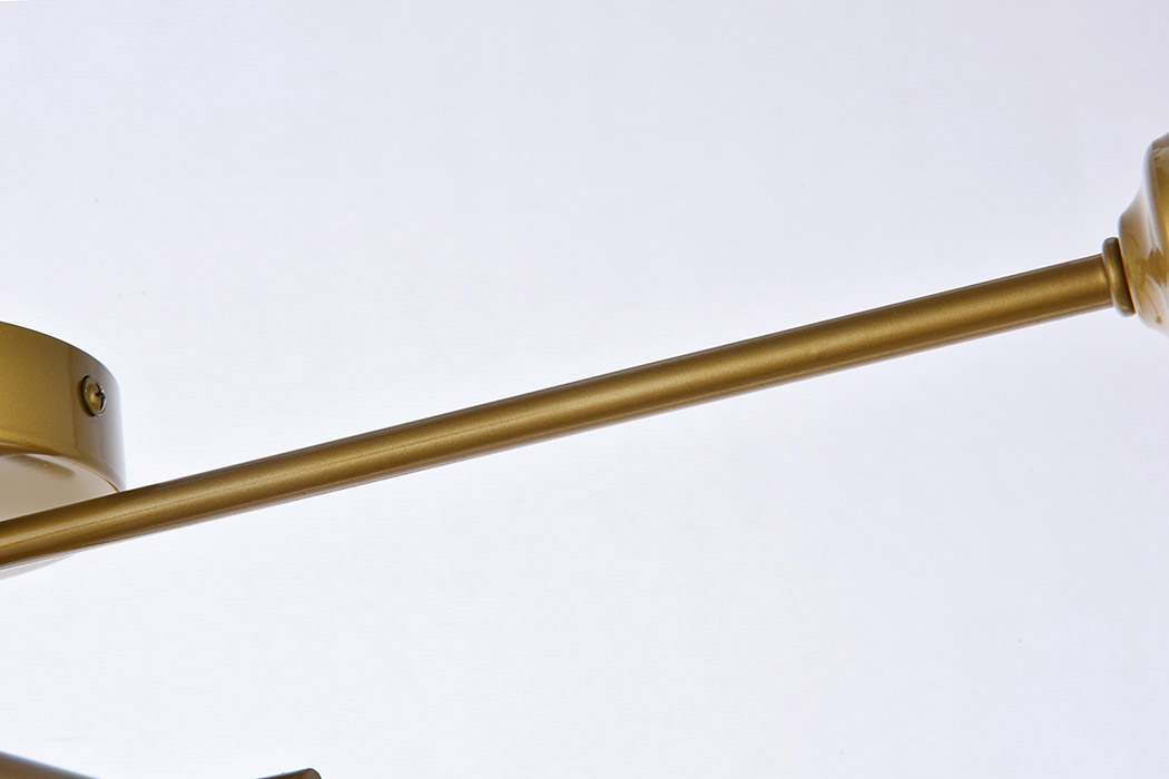 Elegant Xavier 4 Lights Flush Mount - Brass (LD7050F26BR)