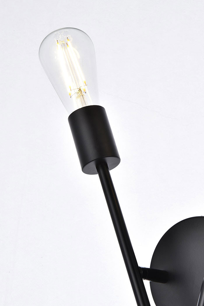Elegant Armin 2 Lights Wall Sconce - Black (LD7053W7BK)