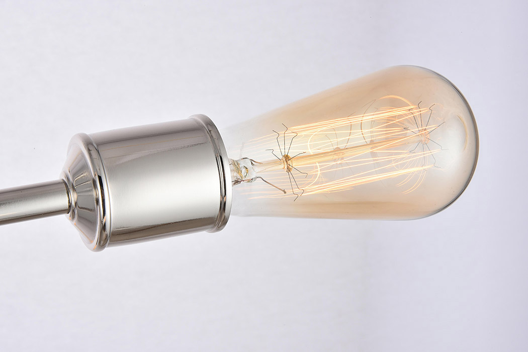 Elegant Axel 6-Light Semi-Flush Mount - Polished Nickel, L 17" (LD8003D17PN)