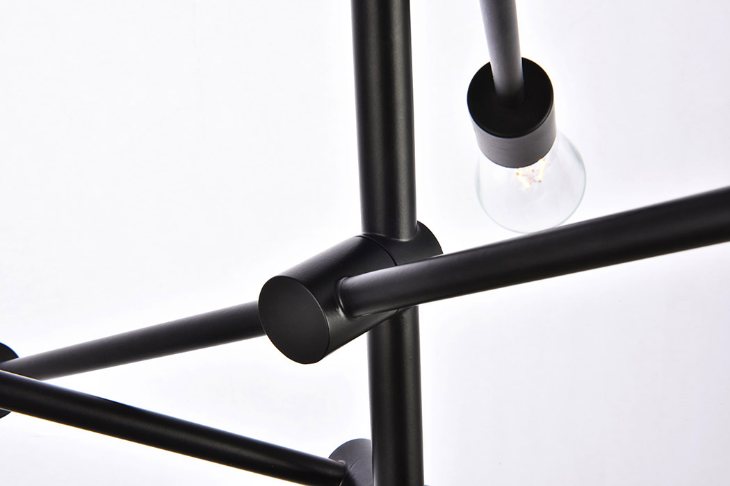 Elegant Pendant Light - Black/Gold, L 29" (LD8006D29BLA)
