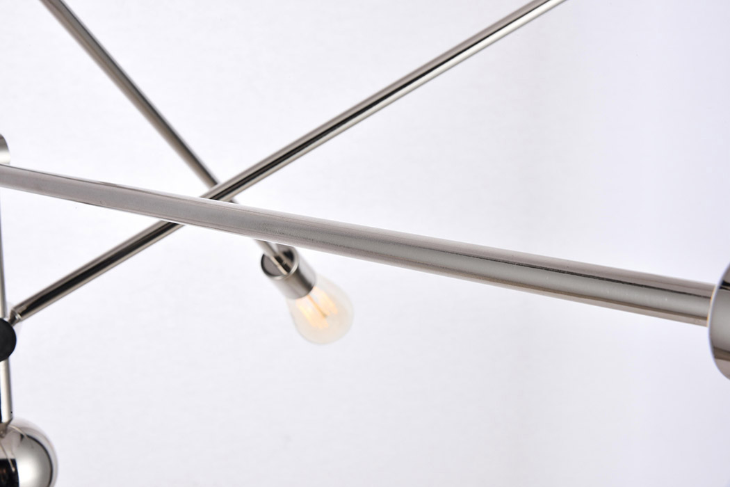 Elegant Pendant Light - Polished Nickel, L 55" (LD8013D55PN)