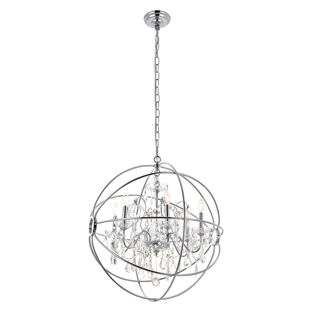 Elegant Pendant Light - Chrome, L 25.5" (LD8801D25C)