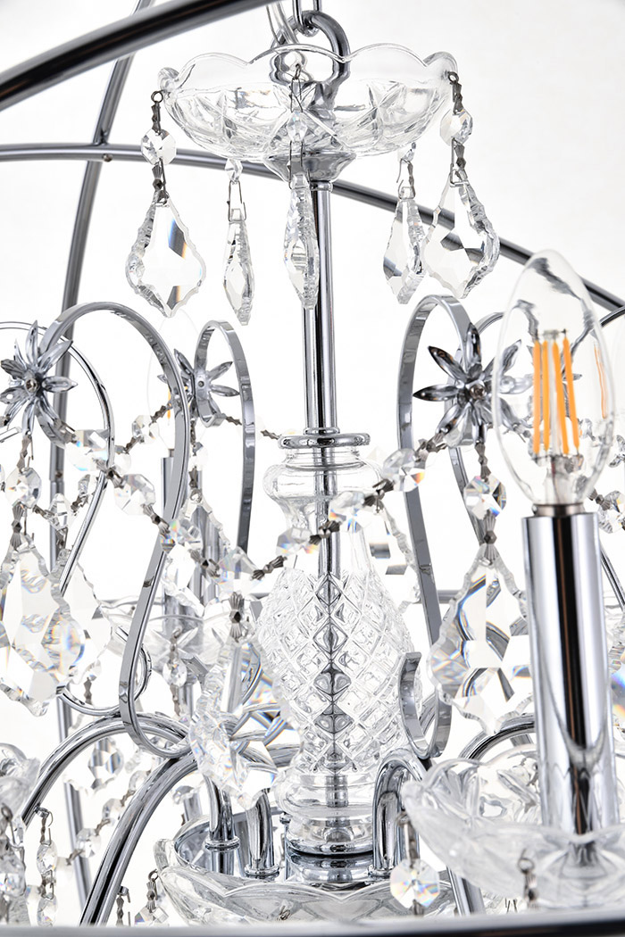 Elegant Pendant Light - Chrome, L 25.5" (LD8801D25C)