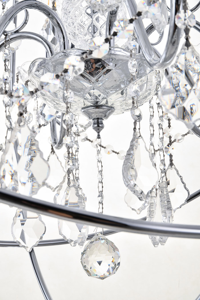 Elegant Pendant Light - Chrome, L 25.5" (LD8801D25C)
