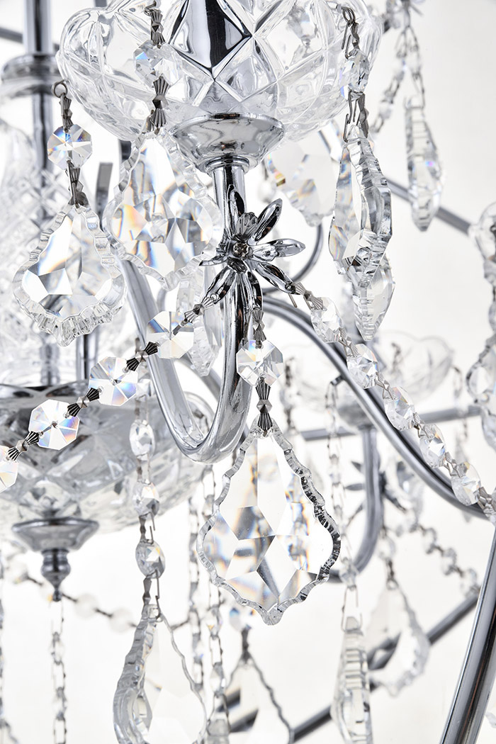 Elegant Pendant Light - Chrome, L 25.5" (LD8801D25C)