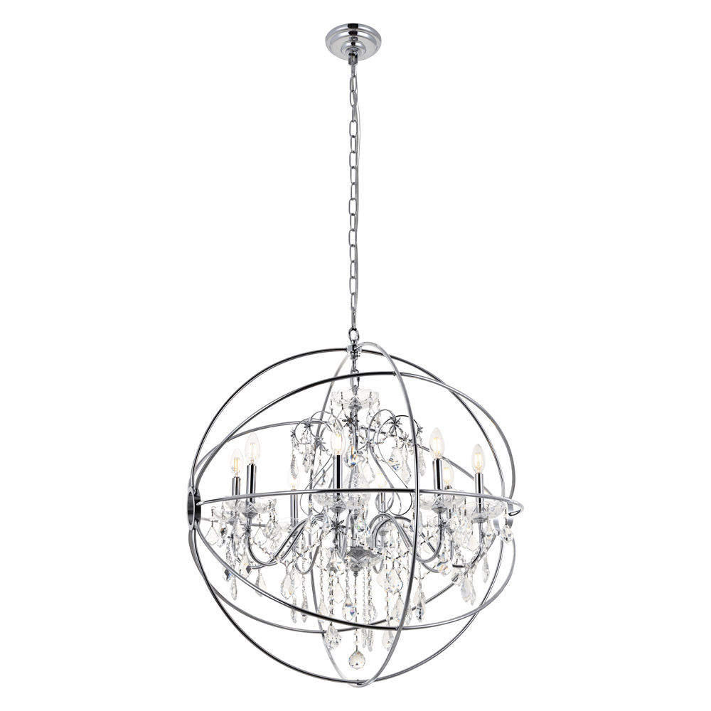 Elegant Pendant Light - Chrome, L 32" (LD8801D32C)