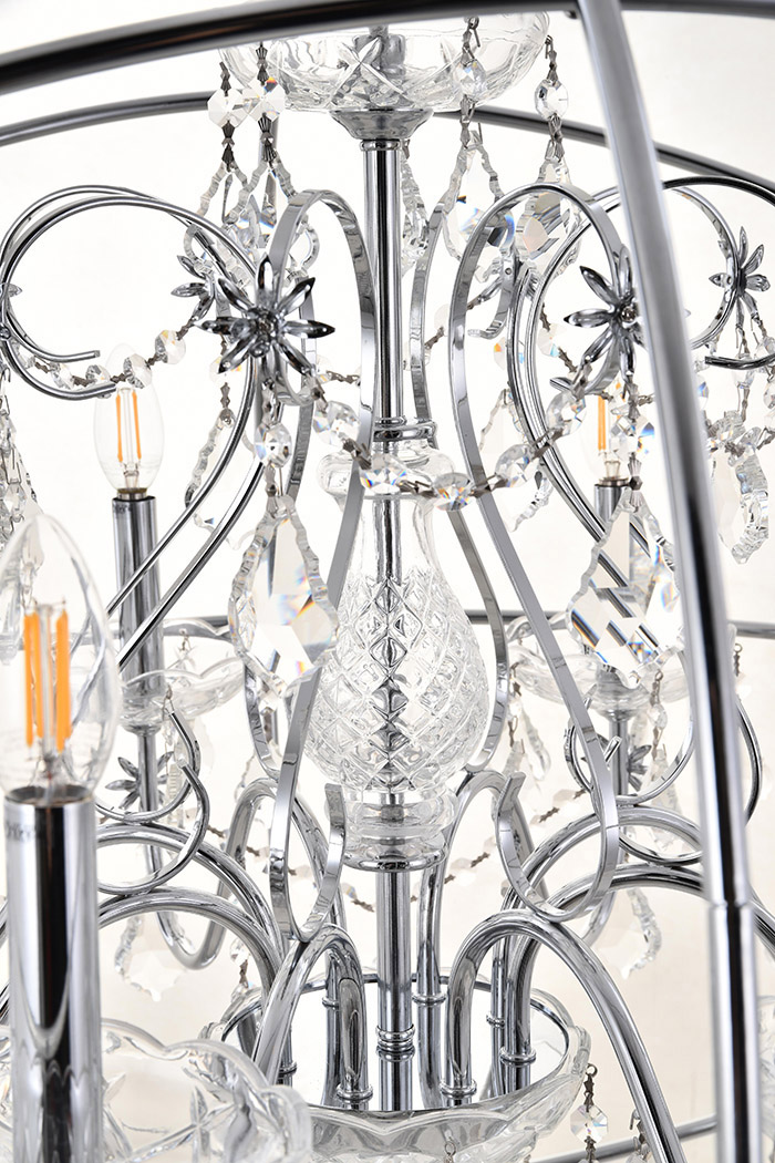 Elegant Pendant Light - Chrome, L 32" (LD8801D32C)