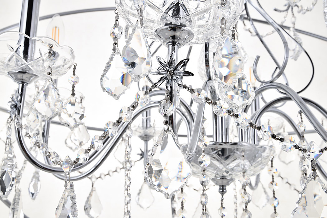 Elegant Pendant Light - Chrome, L 32" (LD8801D32C)