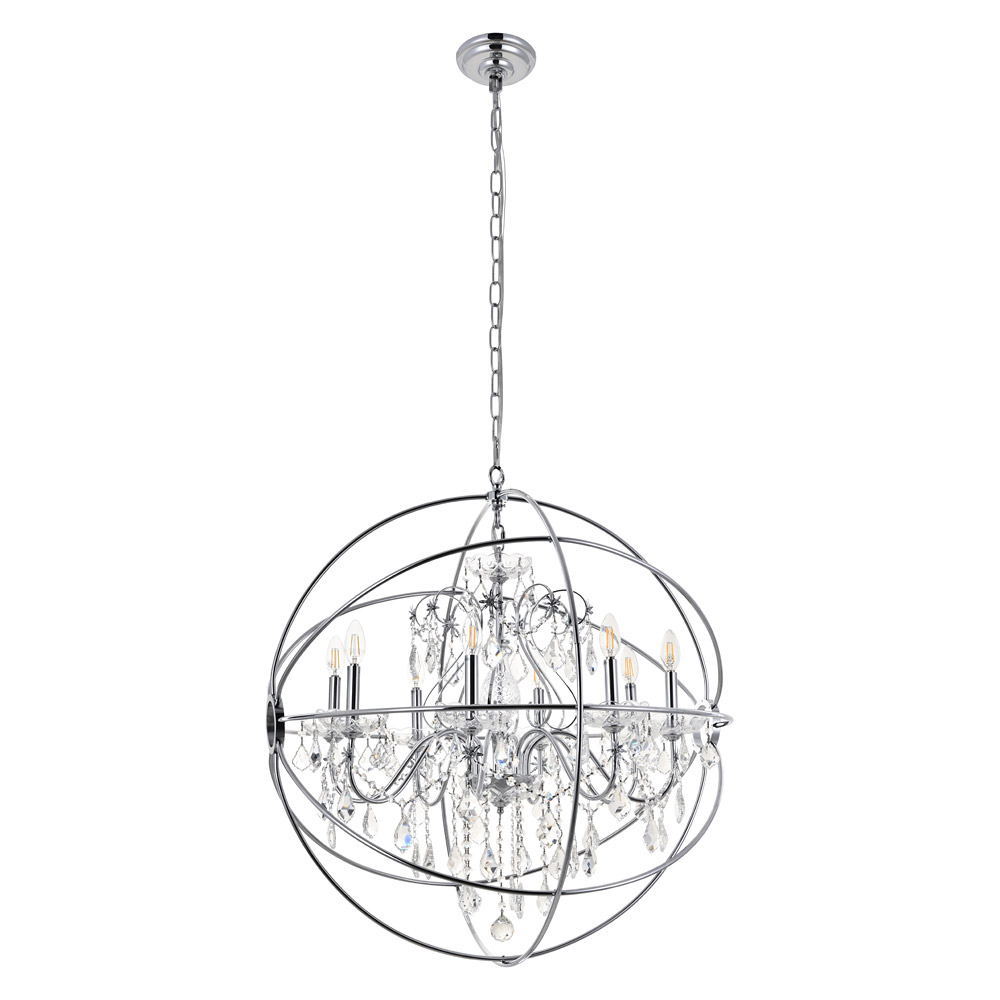 Elegant Pendant Light - Chrome, L 32" (LD8801D32C)