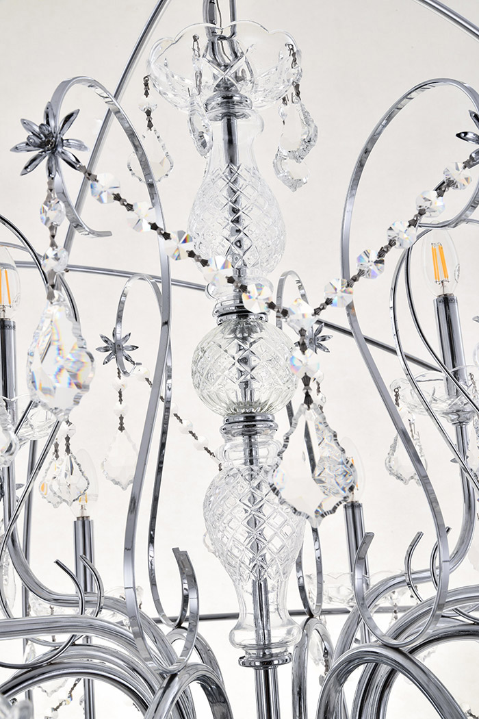 Elegant Pendant Light - Chrome, L 43.5" (LD8801D43C)