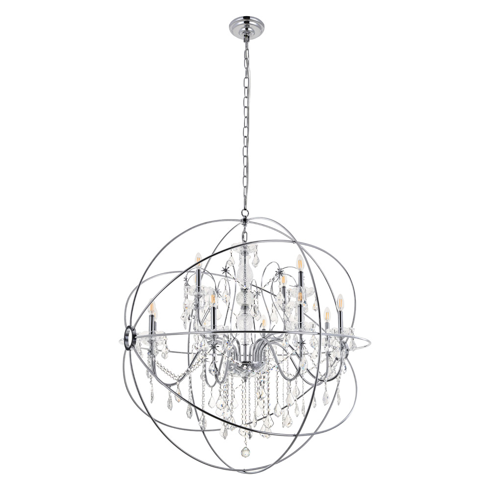 Elegant Pendant Light - Chrome, L 43.5" (LD8801D43C)