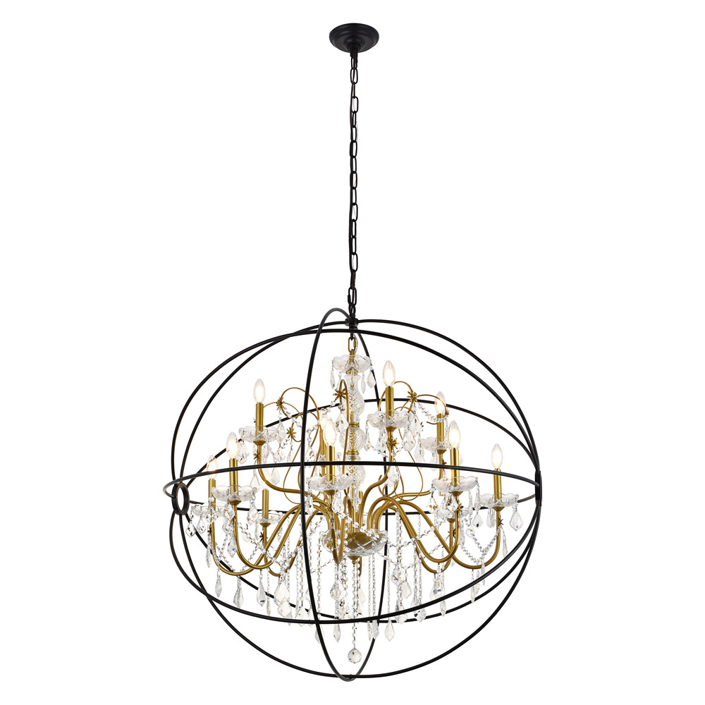 Elegant Pendant Light - Gold/Black, L 43.5" (LD8801D43GB)