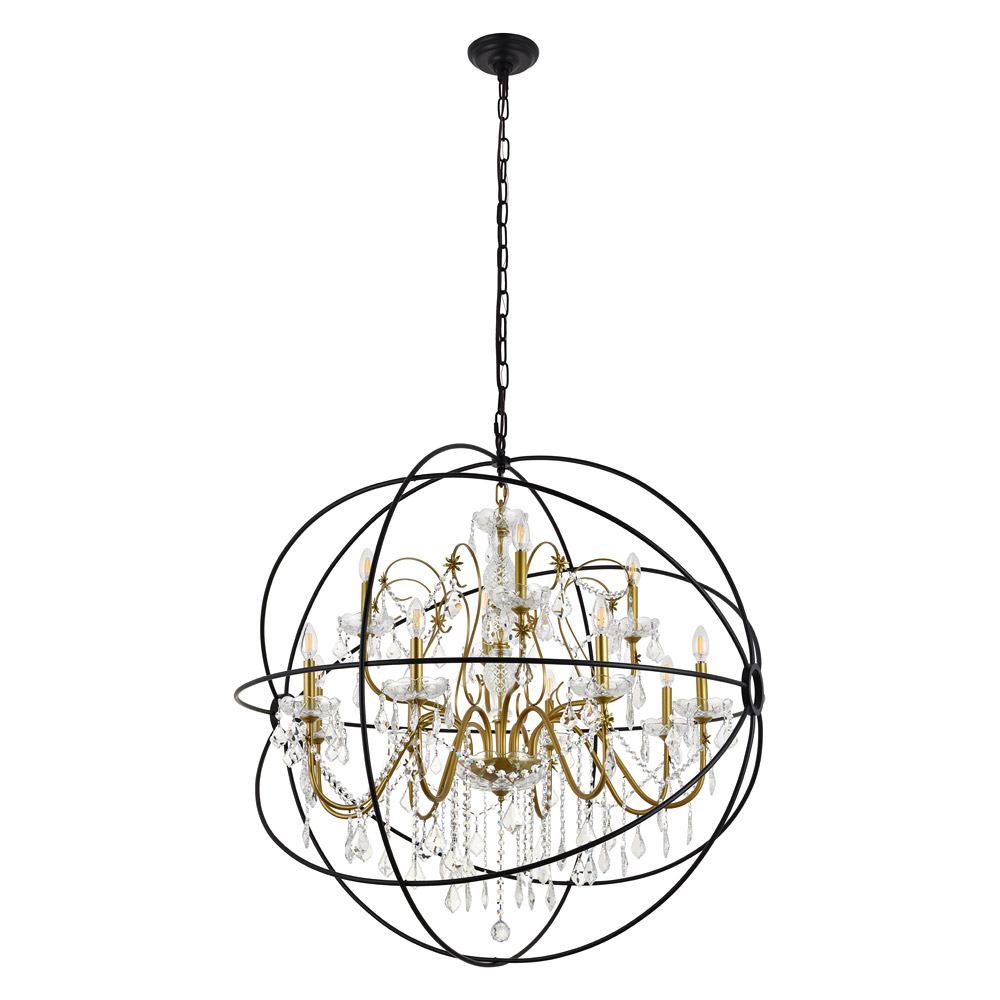 Elegant Pendant Light - Gold/Black, L 43.5" (LD8801D43GB)
