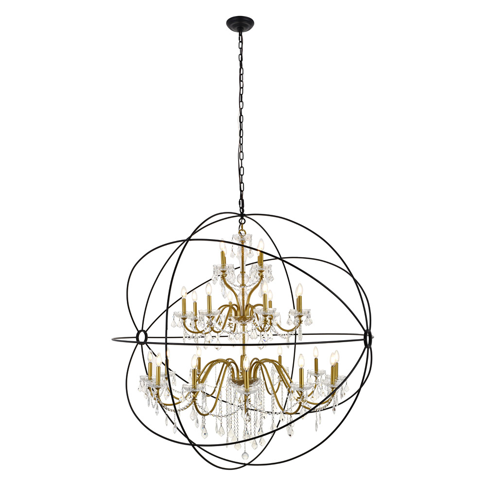 Elegant Pendant Light - Gold/Black, L 60" (LD8801D60GB)