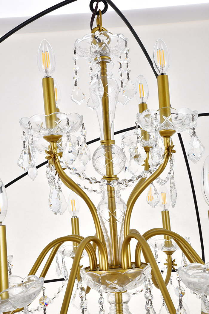 Elegant Pendant Light - Gold/Black, L 60" (LD8801D60GB)