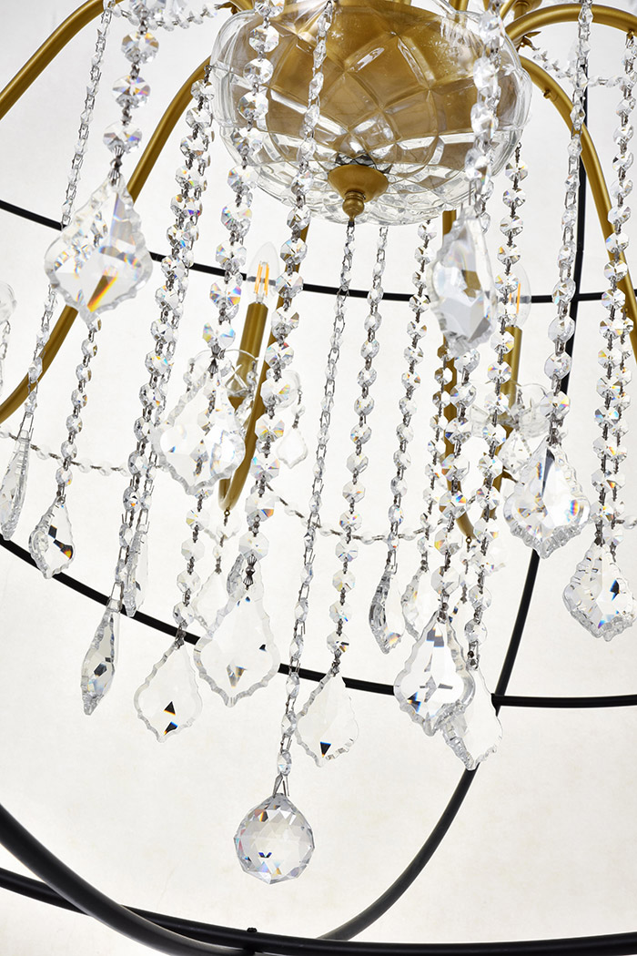 Elegant Pendant Light - Gold/Black, L 60" (LD8801D60GB)