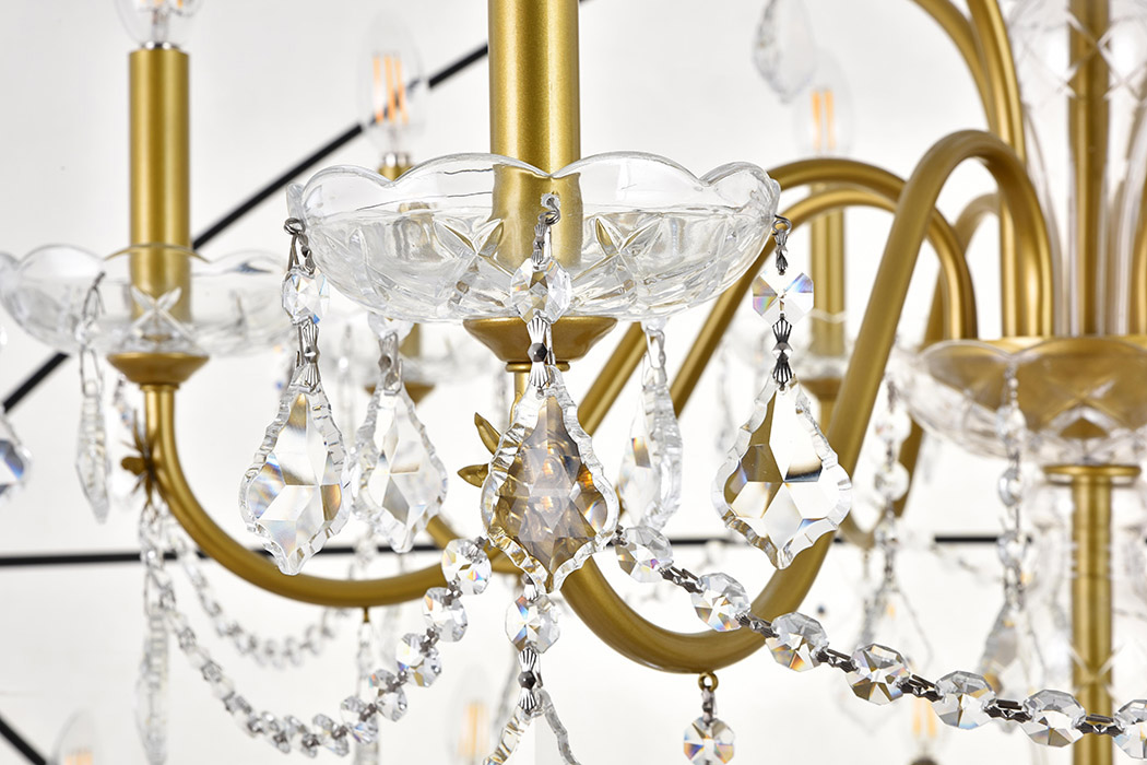 Elegant Pendant Light - Gold/Black, L 60" (LD8801D60GB)