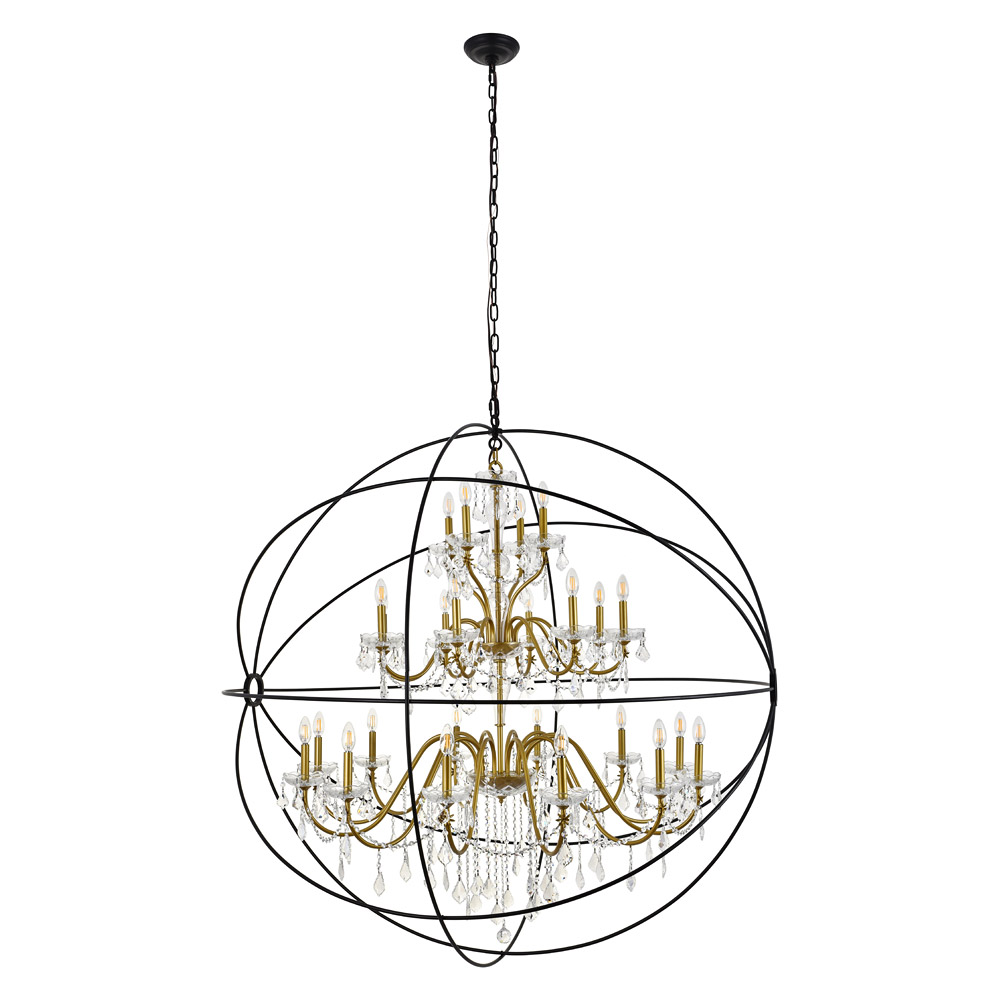 Elegant Pendant Light - Gold/Black, L 60" (LD8801D60GB)