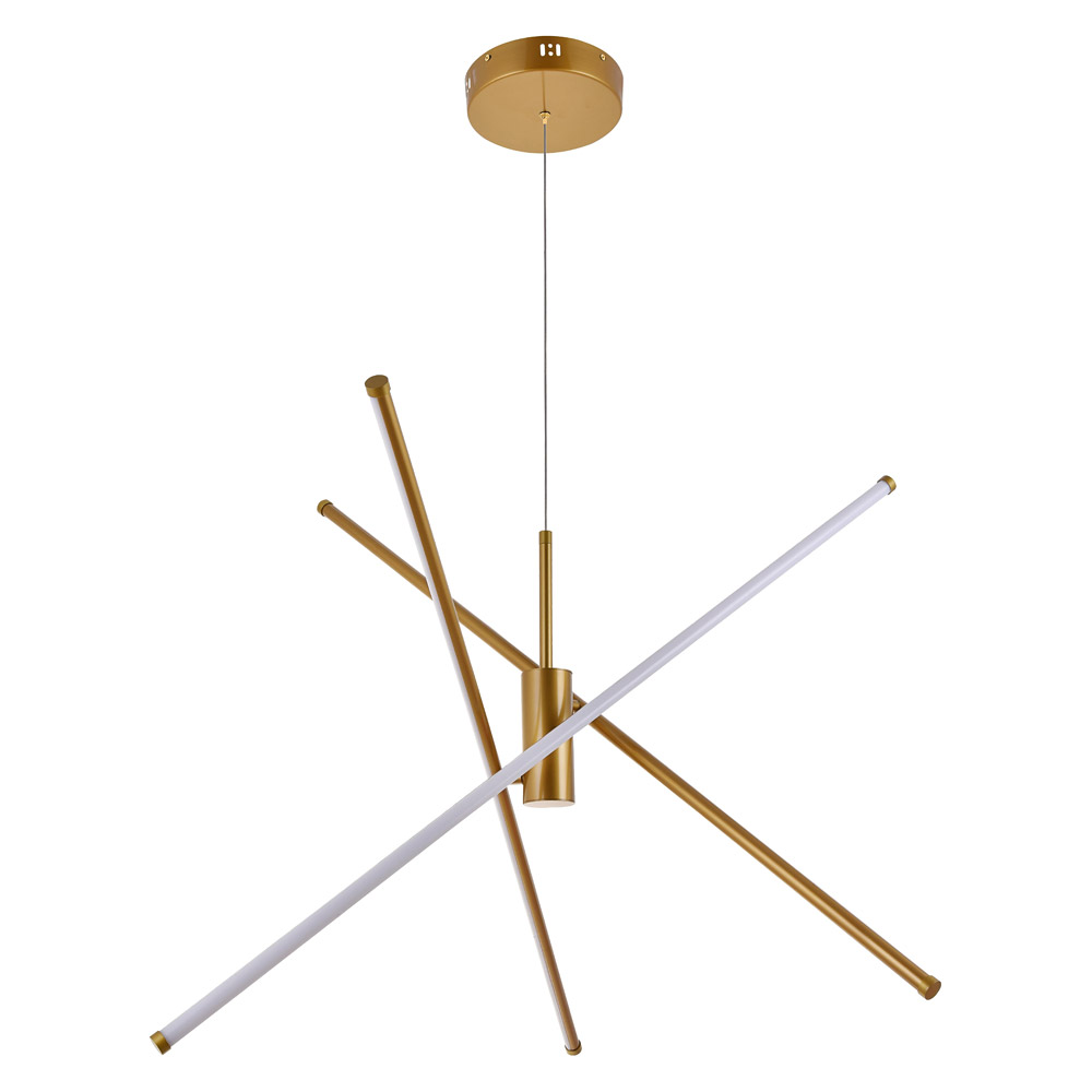 Elegant Pendant Light - Brass, L 43.5" (LD9001D42BR)