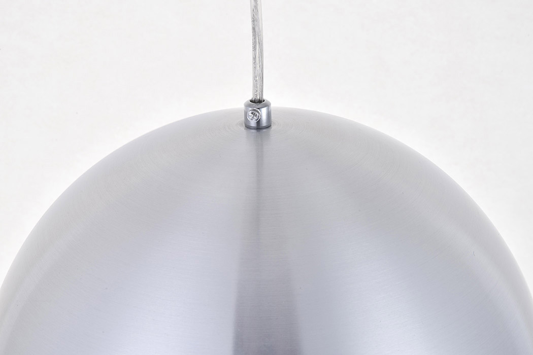 Elegant Circa 1-Light Pendant - Burnished Nickel, L 11.5" (LDPD2040BN)