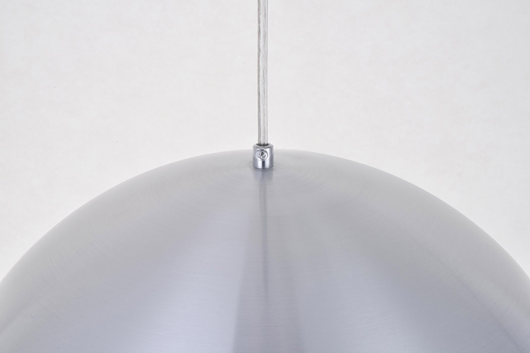 Elegant Circa 1-Light Pendant - Burnished Nickel, L 15.5" (LDPD2042BN)