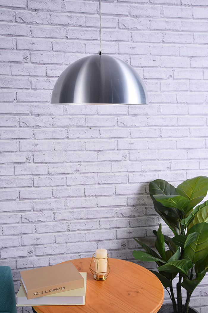 Elegant Circa 1-Light Pendant - Burnished Nickel, L 15.5" (LDPD2042BN)